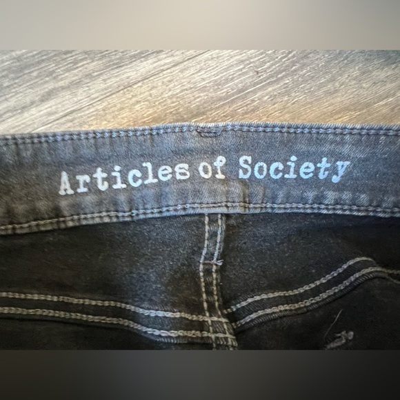 Articles of Society Sarah Skinny Baker Ankle Jeans in Grey Ombré. Size 29 - Picture 9 of 15